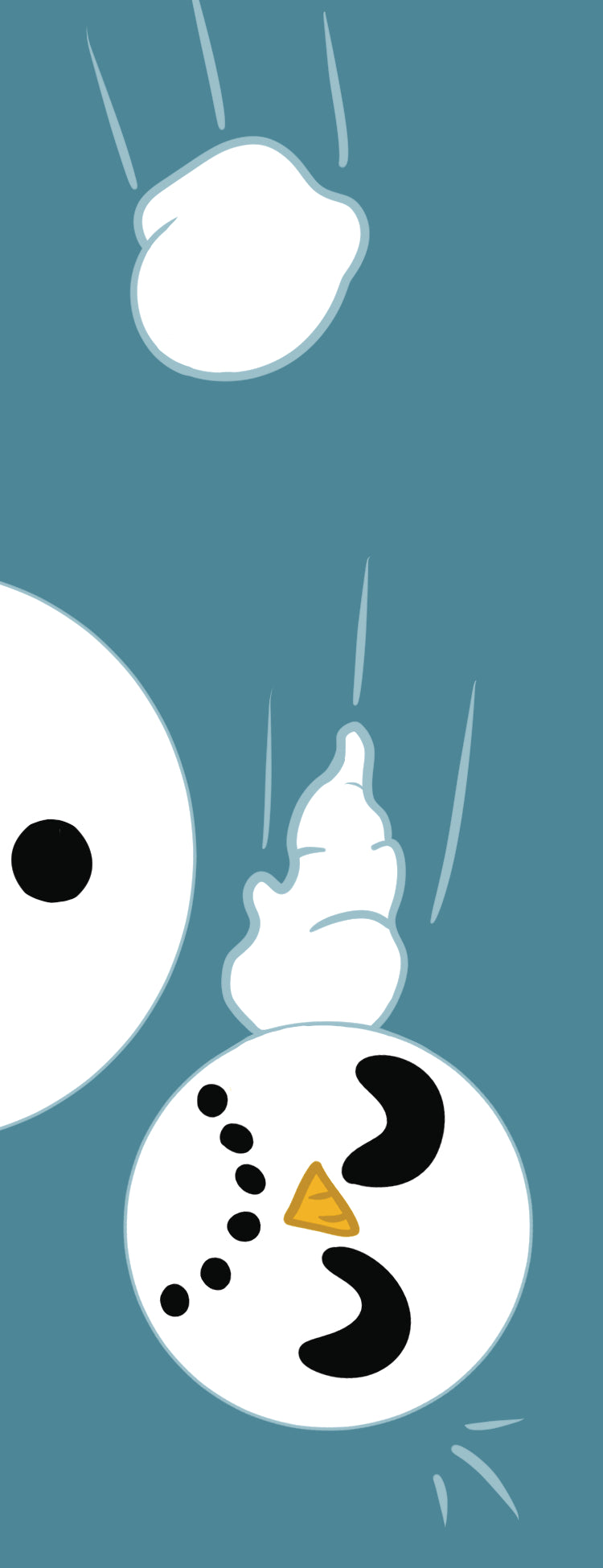 Snowman Bookmark 2" x 6"