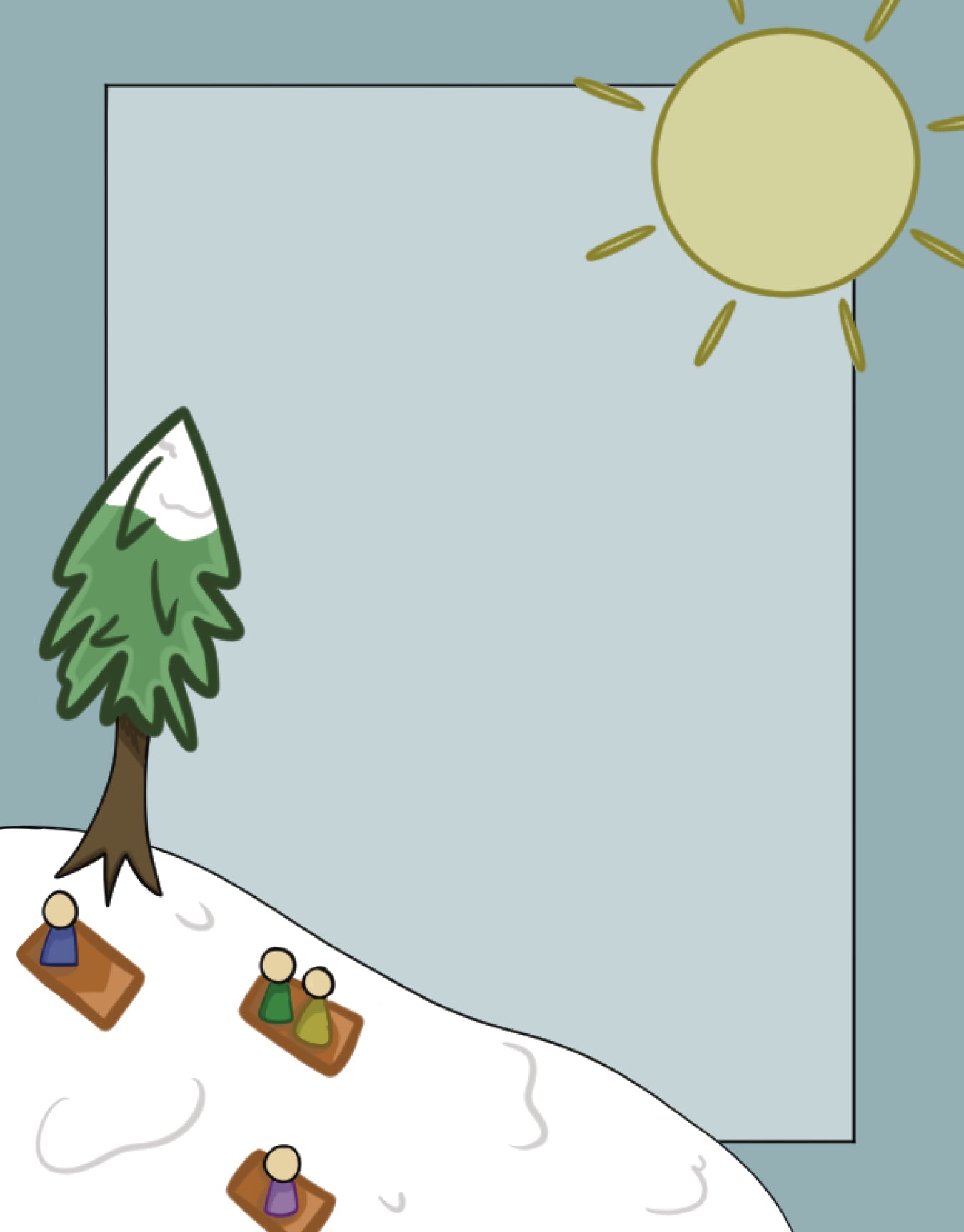 Snow Day Notepad 4.25" x 5.5"